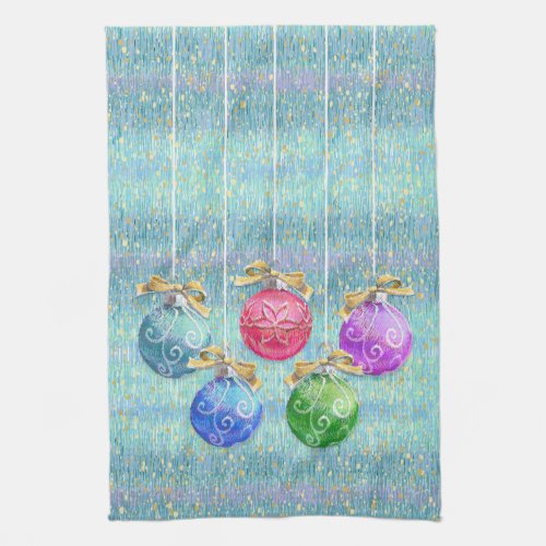 Christmas Balls  Confetti Kitchen Towel