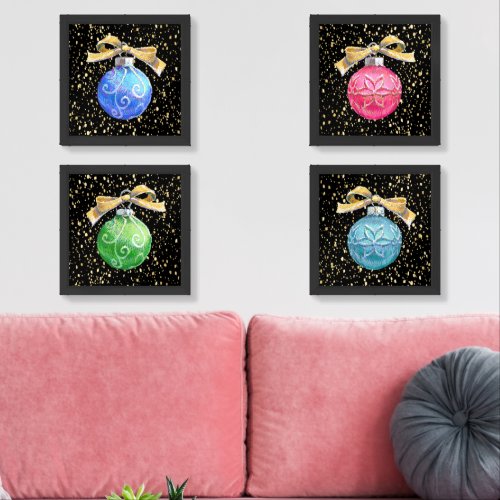 Christmas Balls  Confetti Wall Art Sets