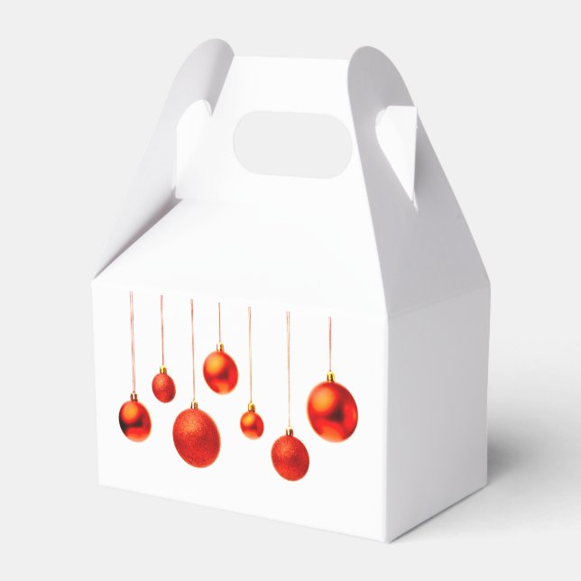 Christmas Balls Favor Boxes (Back Side)