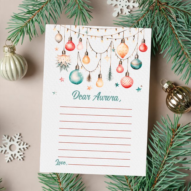 Christmas Balls Ornament Capsule Note Message Card (Creator Uploaded)