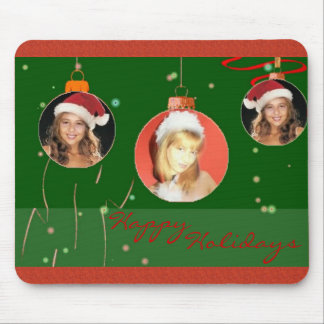 Christmas Balls Photo Frame Mousepad
