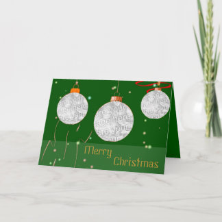 Christmas Balls Photo Frames Card