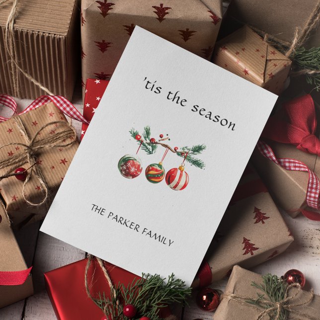 Christmas Balls 'tis the season  Postcard (Creator Uploaded)