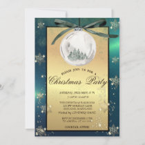 Christmas Balls,Trees Snowflakes Company Party  Invitation