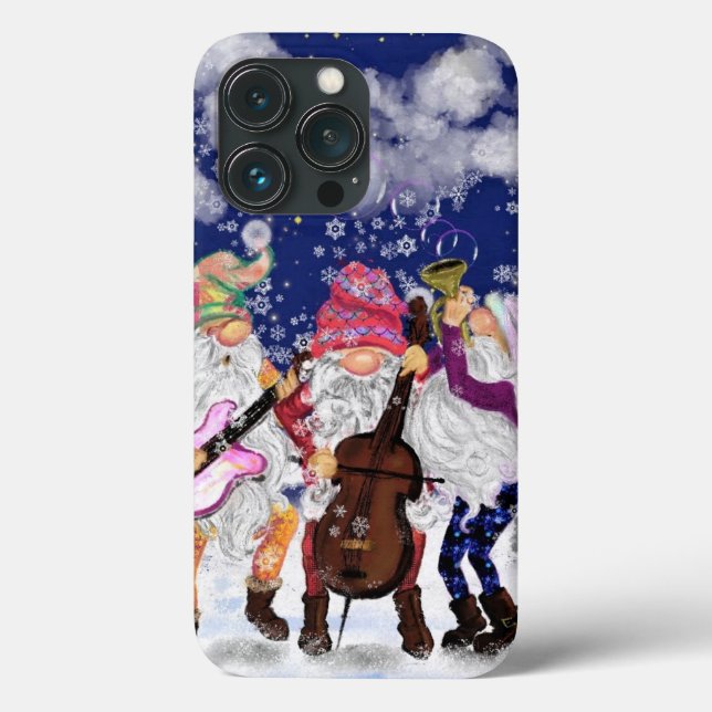 Christmas Band - Happy Song - Drawing - Fun Case-Mate iPhone Case (Back)