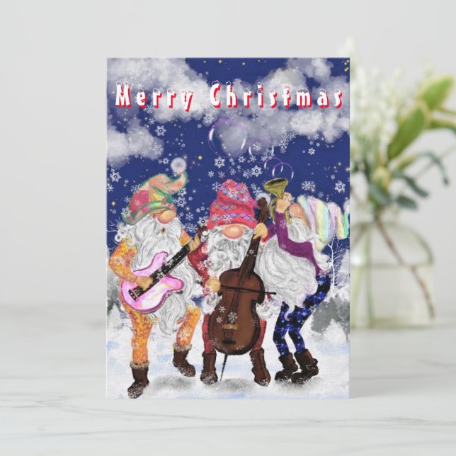 Christmas Band - Happy Song - Fun - Drawing (Standing Front)