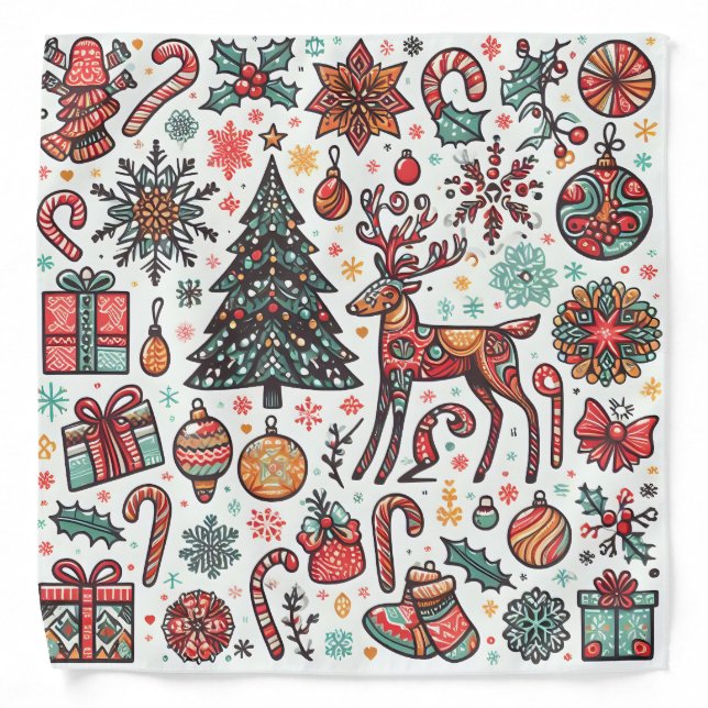 Christmas Bandana Tree Gift Pattern (Front)