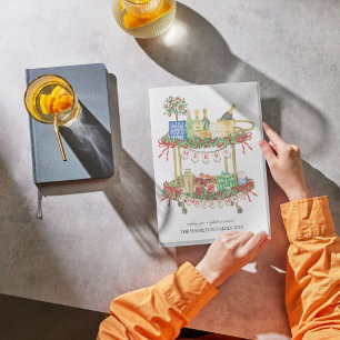 Christmas Bar Cart Photo Holiday Card