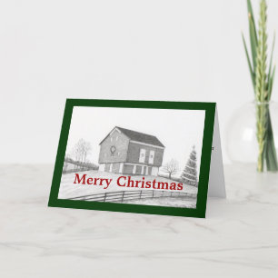 Christmas Barn Holiday Card