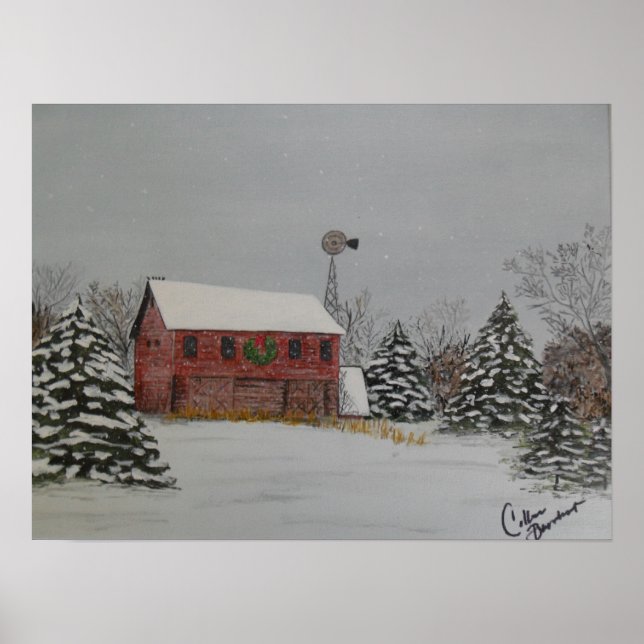 Christmas Barn Poster (Front)