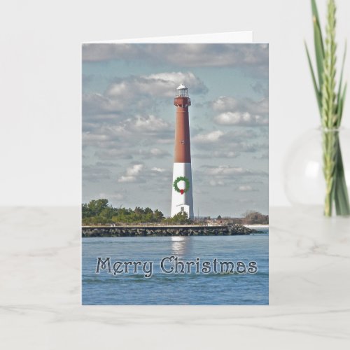 Christmas Barnegat Lighthouse Holiday Card