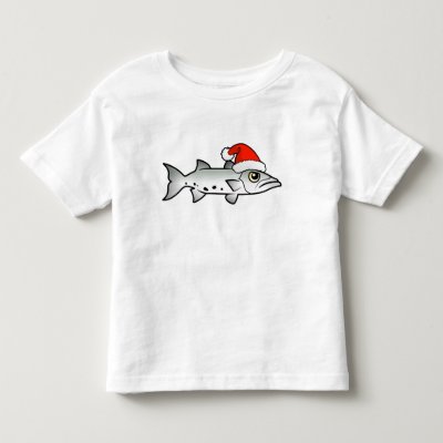 Christmas Barracuda Santa Toddler T-shirt