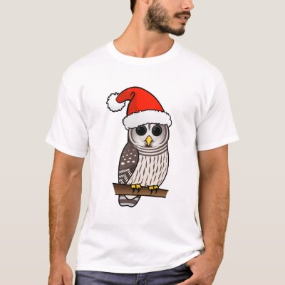 Christmas Barred Owl Santa T-Shirt