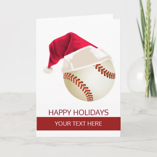 Christmas baseball Ball Santa Hat Greeting Cards