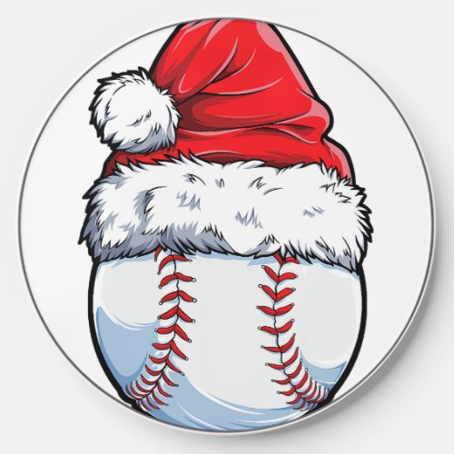 Christmas Baseball Ball Santa Hat Xmas Boys Catche Wireless Charger