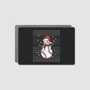 Christmas Baseball Car Magnet