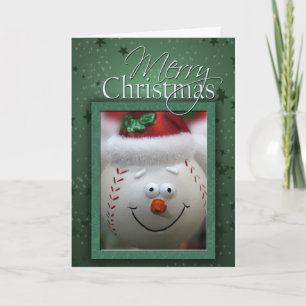 Christmas Baseball Card