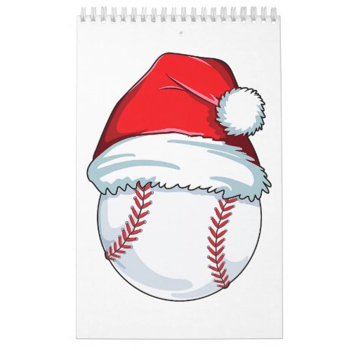 Christmas Baseball  For Kids Men Ball Santa Pajama Calendar