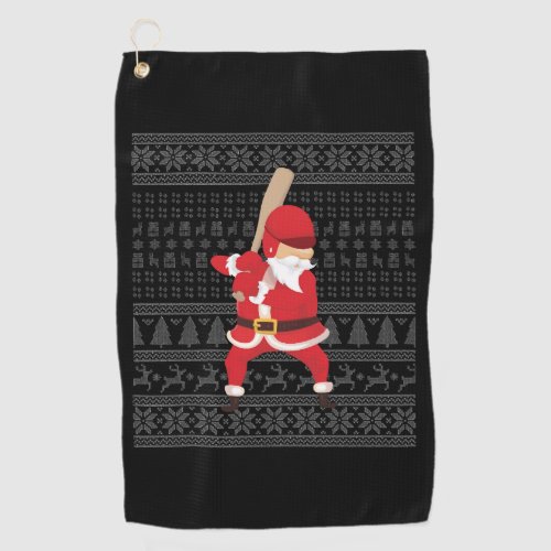 Christmas Baseball  Golf Towel