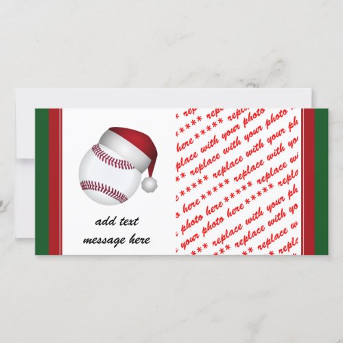 Christmas Baseball Holiday Card