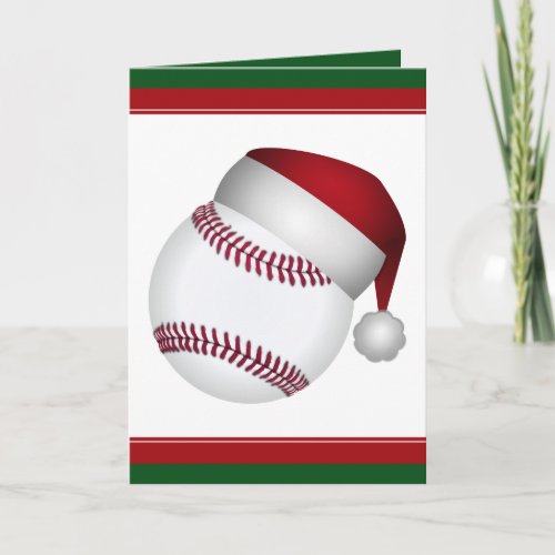 Christmas Baseball Holiday Card
