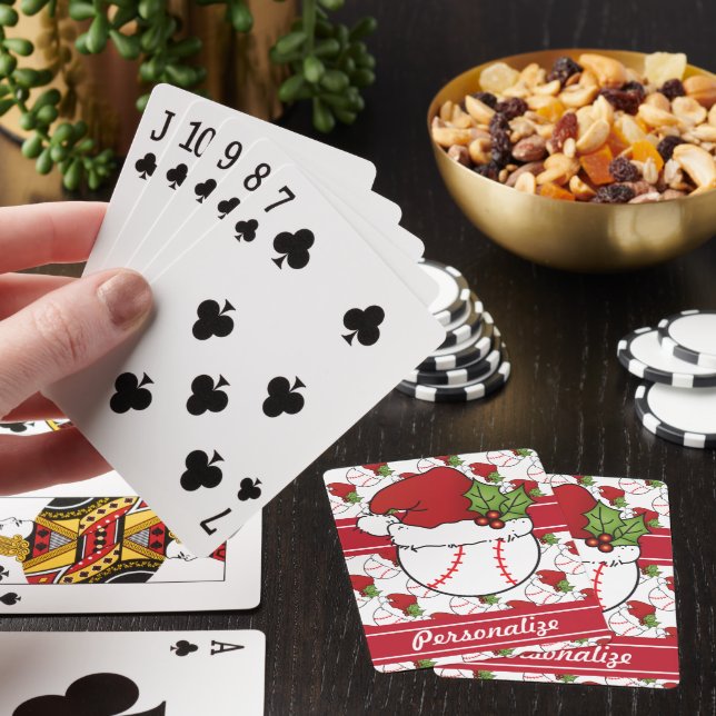 Christmas Baseball   Poker Cards (In Situ)