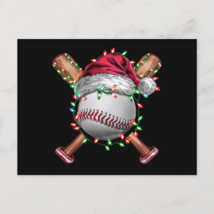 Christmas Baseball Santa Sports Xmas Holiday