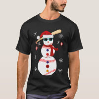 Christmas Baseball Snowman Santa Hat Gift
