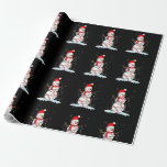 Christmas Baseball Snowman Santa Xmas Lights for B Wrapping Paper<br><div class="desc">This is a great Christmas gift. Your family,  friends or children will love this gift after you give it to them. Wishing you and your family and friends a Merry Christmas.</div>