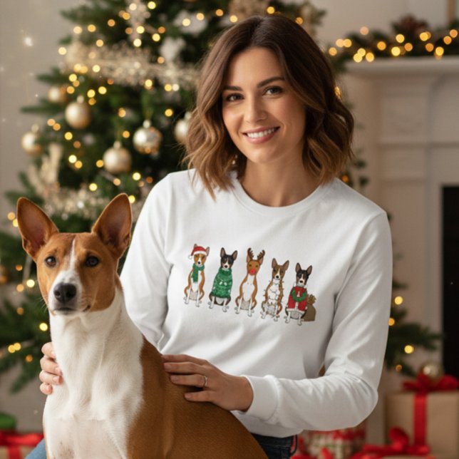 Christmas Basenjis  Tri-Blend Shirt (Creator Uploaded)