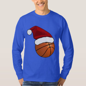 Christmas Basketball and Hoop T-Shirt