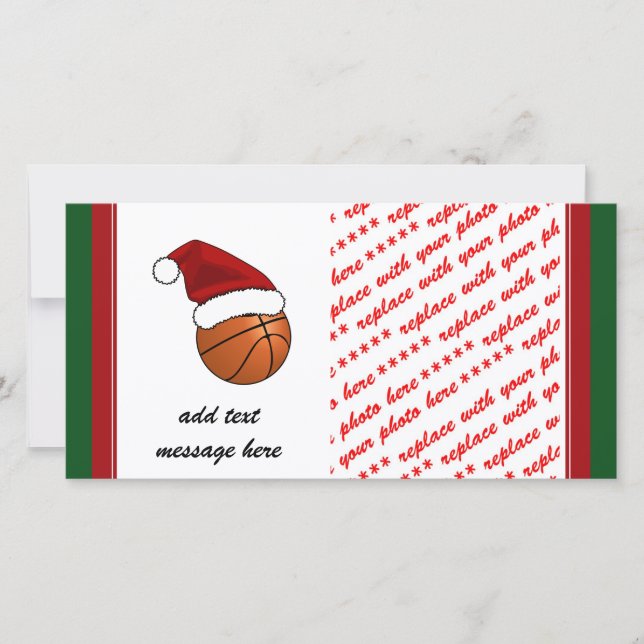 Christmas Basketball Holiday Card (Front)