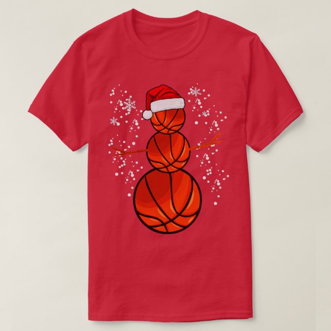 Christmas basketball T-Shirt (Design Front)