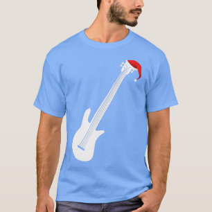 Christmas Bass Guitar Santa Bass Guitar Player T-Shirt