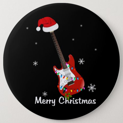 Christmas Bass Guitar Shirt Santa Bass Guitar Play Button