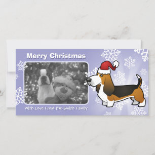 Christmas Basset Hound Holiday Card
