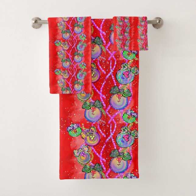 CHRISTMAS    BATH TOWEL SET (Insitu)