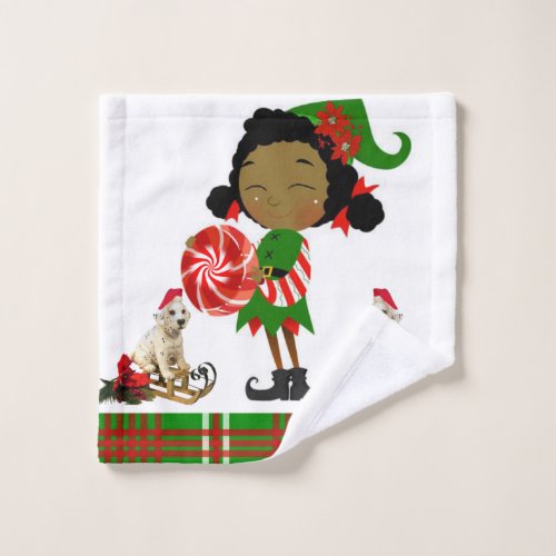 Christmas Bath Towel Sets African Elf