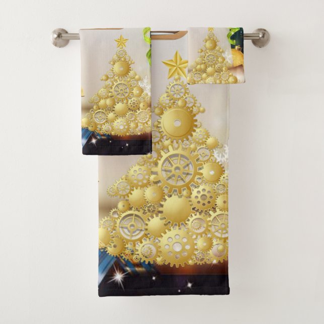 Christmas Bath Towel Sets, Christmas Angel (Insitu)