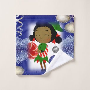 Christmas Bath Towel Sets, Elf