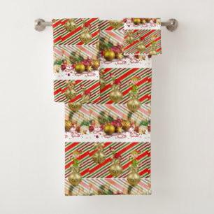 Christmas Bath Towel Sets, Elf