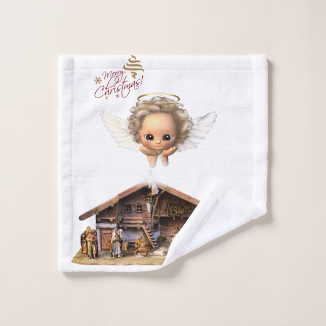 Christmas Bath Towel Sets, Jesus Christ (Wash Cloth)