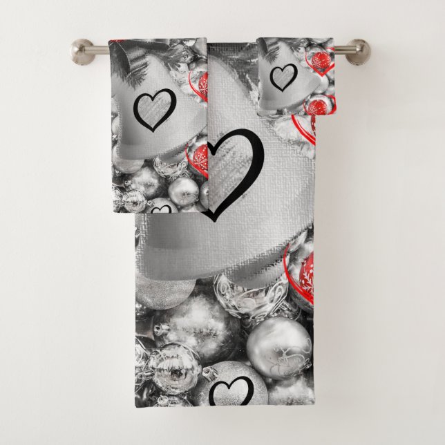 Christmas Bath Towel Sets, Merry Christmas (Insitu)