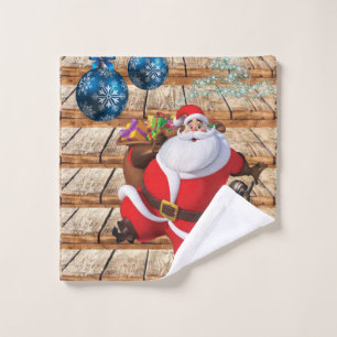 Christmas Bath Towel Sets, Santa