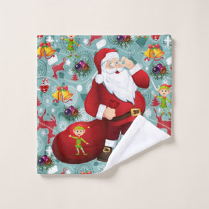 Christmas Bath Towel Sets, Santa