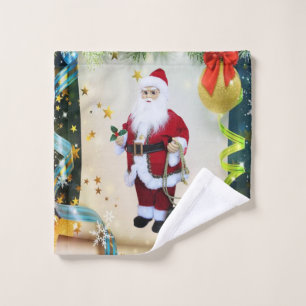 Christmas Bath Towel Sets, Santa