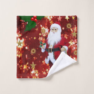 Christmas Bath Towel Sets, Santa