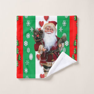 Christmas Bath Towel Sets, Santa