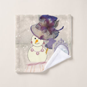 Christmas Bath Towel Sets, Snowman