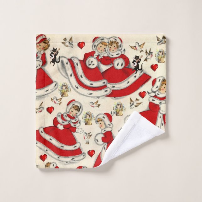 Christmas Bath Towel Sets, Snowman (Wash Cloth)
